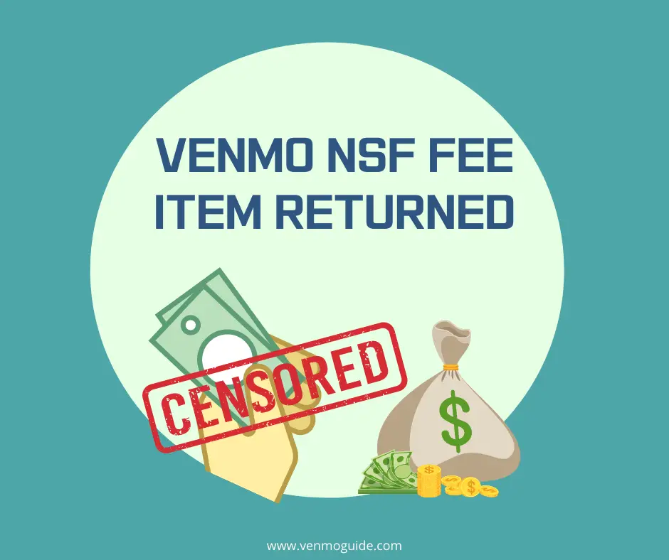 Venmo NSF Fee Item Returned