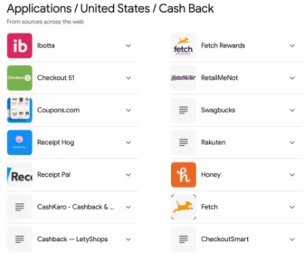 Cash Back Apps